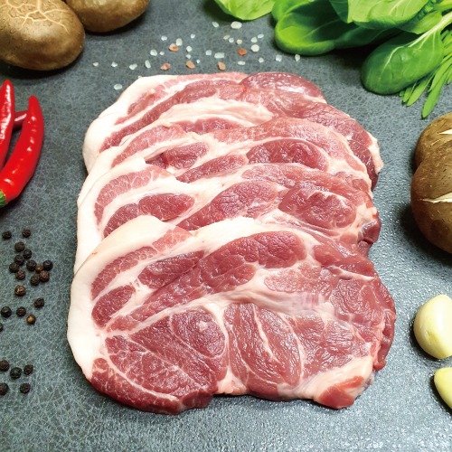 녹차먹여키운 프리미엄 돼지 목살 500g/1kg (구이용/수육용/숯불용)